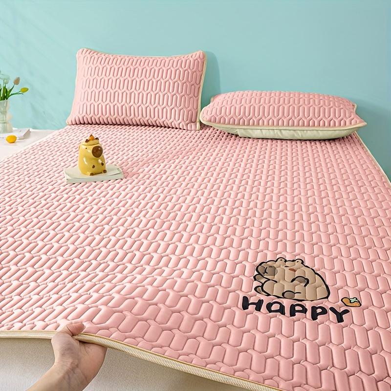 1pc Kapibara Printed Cooling Mat Summer Cool Washable Cartoon Pad Foldable Suitable for Bedroom Dormitory Hotel