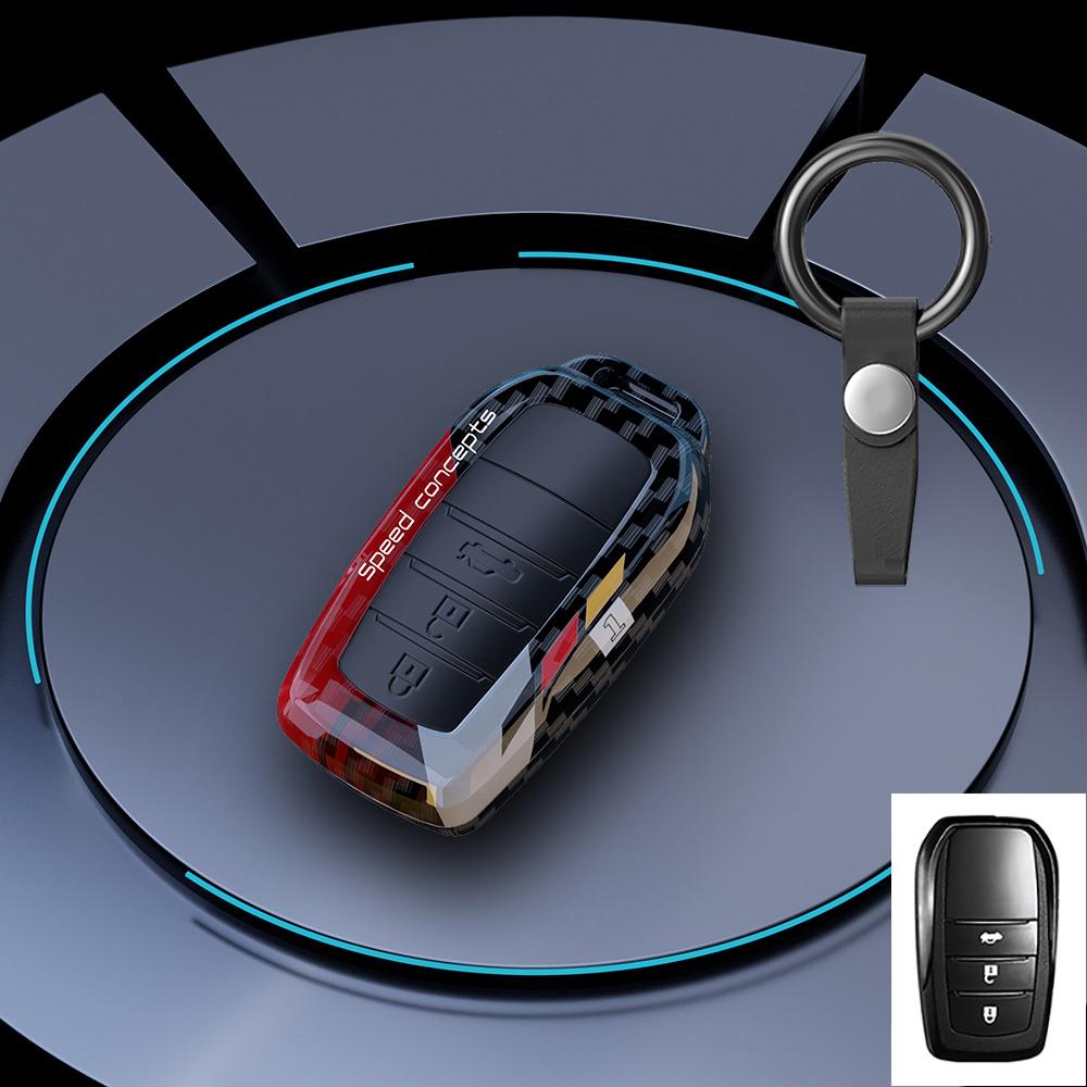 Graffiti Auto Key Fob Cover Case Fit For Toyota Corolla Land Cruiser Prado Crown Yaris Sienna Alphard Cross Hilux Fortuner Camry