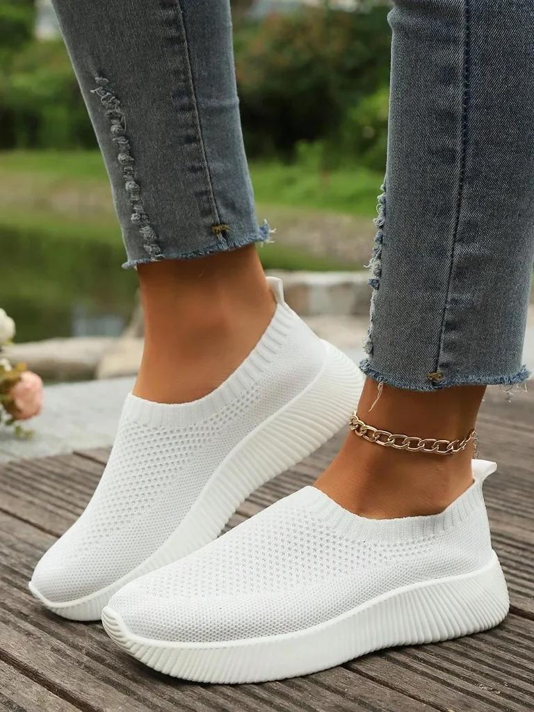 Mode Damen Schuhe 2024 hohe qualität Flach frauen Vulkanisieren Schuhe Mode runde kappe frauen casual schuhe neue Licht mesh turnschuhe