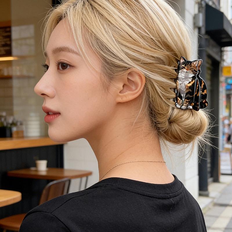 Mammoth Chameleon Hair Claw Adorable Animals Acrylic Hair Claw Clips Hair Accessories For Women Girls