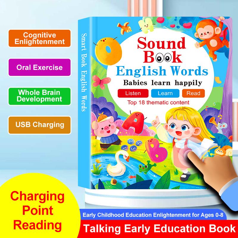 Children's English Learning Sound Book - Interactive Early Education Toy