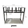HPMILY Thickened Stainless Steel 5-Slot Chopping Board Rack