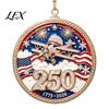 National Day Festive Ornaments 250 Anniversary USA Christmas Ornament, United States 1776-2026 250th Historic 1776 To 2026 Ornament Patriotic