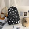Schoolbag New Middle and High School Students and Girls Ins Mori Series Large-capacity Travel Schoolbag Trend Star Printing Backpack