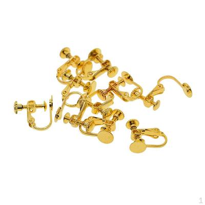 10 stück Einstellbare Schraube Ohrring Clips Ohr Drähte Pad für