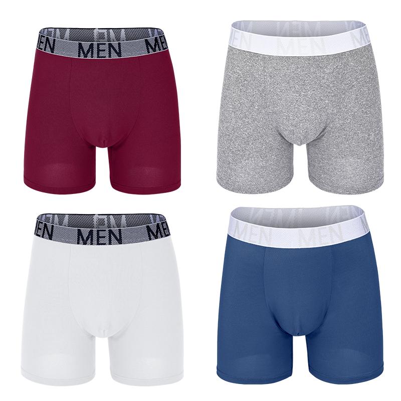 4Pcs Male Panties Cotton Men's Underwear Boxers Breathable Man Boxer Printed Underpants Comfortable Shorts Men Underwear S-XXL