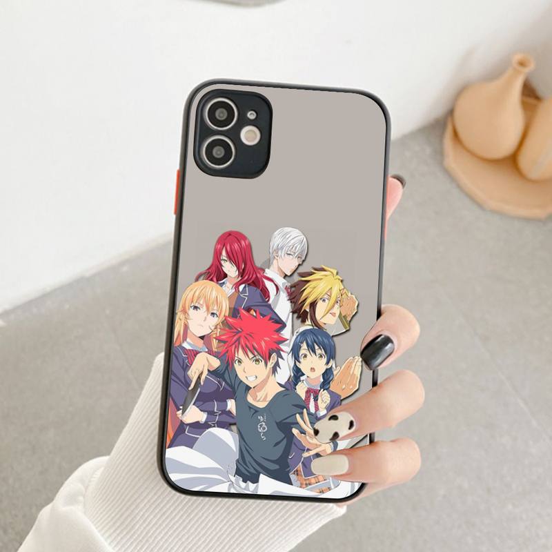 Soma Yukihira Food Wars Shokugeki no Soma Anime Phone Case for iPhone X XR XS 7 8 Plus 11 12 pro MAX Matte Shockproof shell