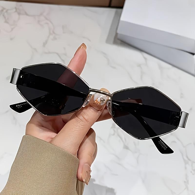 2PCS Women'S Square  Casual Retro YK2 Trendy Fashion Glasses Suitable for Driving Holiday Outfit
