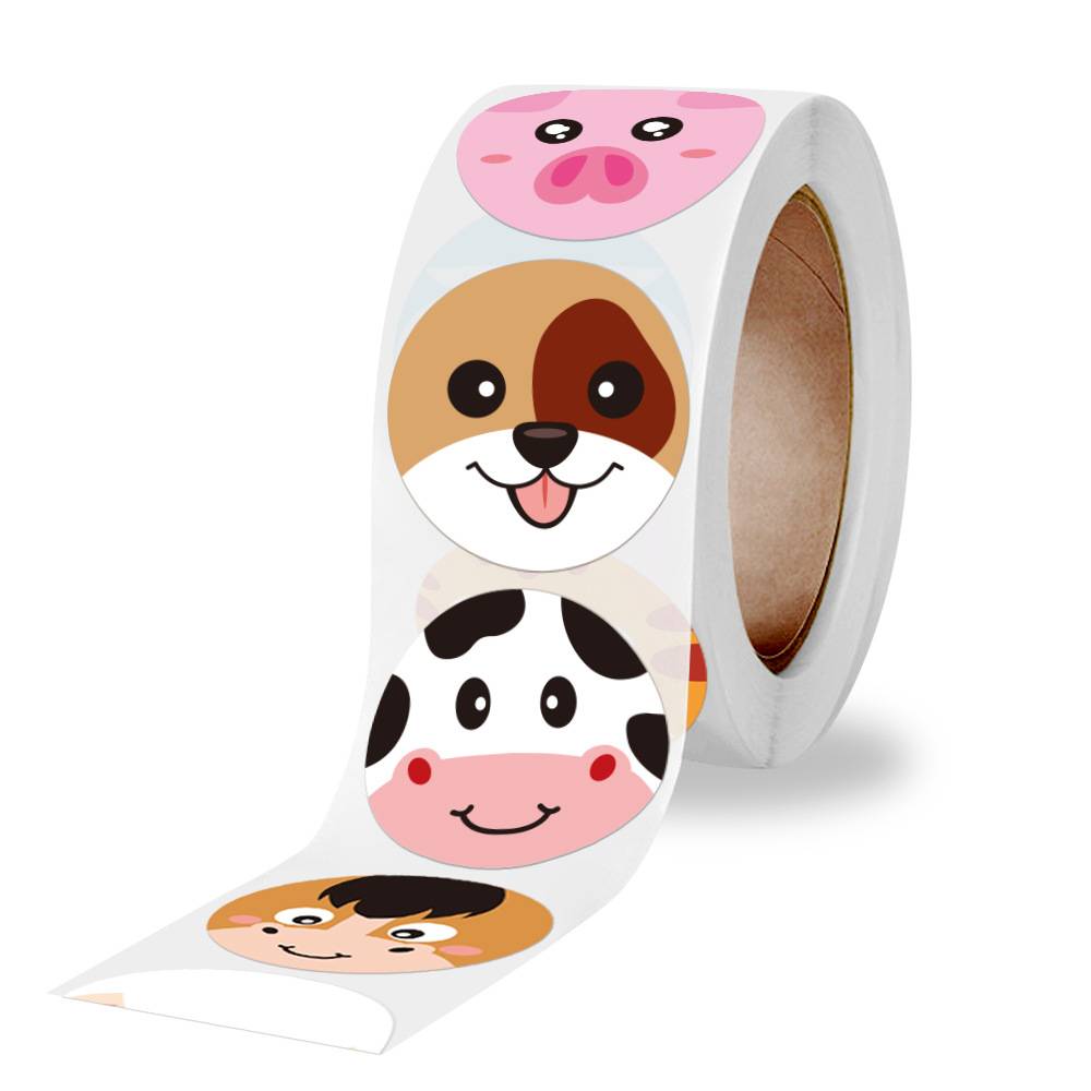 About 500Pcs Cute Cartoon Animals Sticker for Kids Classic Toy Decoration School Teacher Supplies Reward Encouragement Sticker