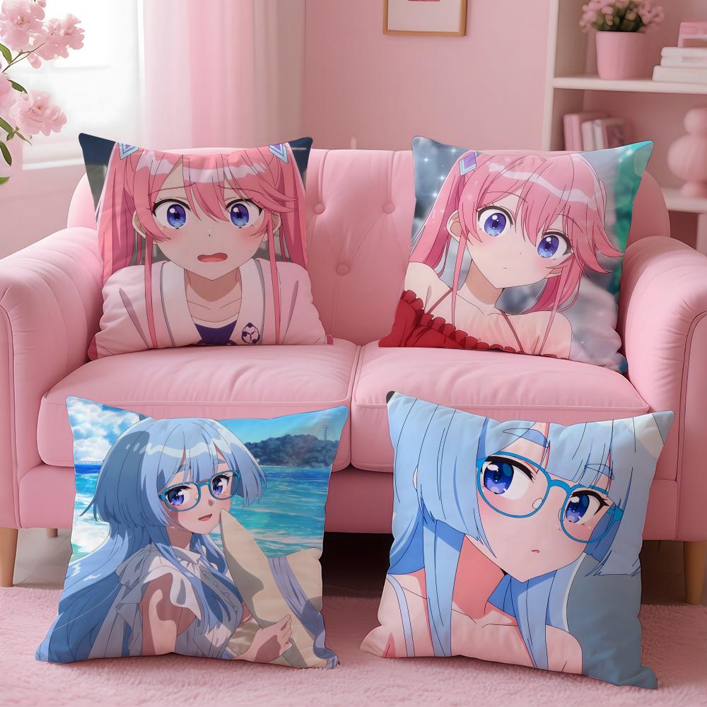 Anime Shiunji Ke No Kodomo Tachi Cushion Cover Cushion Cover Set 4Pcs 50X50 45X45 40X40 Pillowcase Decorative Sofa Home Decor