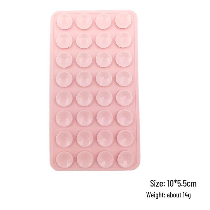 

32-Piece Silicone Suction Cup Phone Holder Set - Double-Sided, Universal Fit 32 pcs double-sided silicone suction cups 14g світло-рожевий колір
