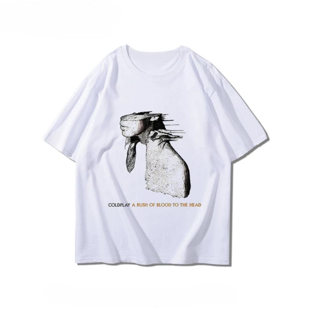 Coldplay Short Sleeve Boys & Girls Summer London Alternative Rock Boys & Girls Printed Casual Graphic  T-shirt