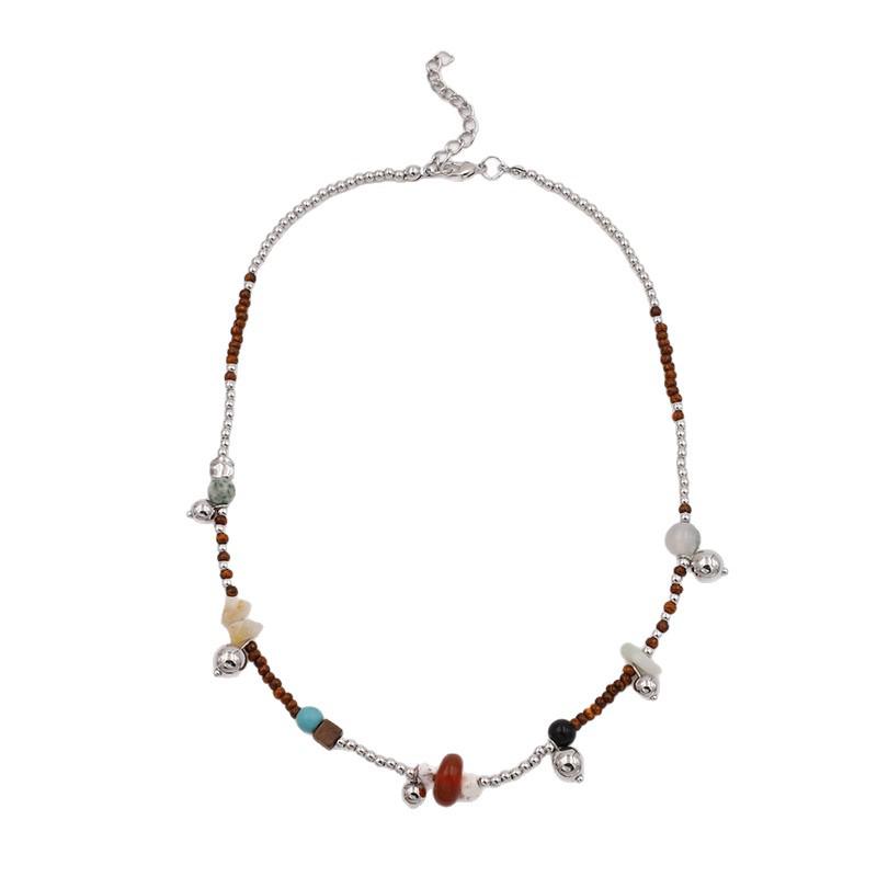Bohemian Ethnic Beaded Necklace for Women – Light Luxury, Niche, High-End Clavicle Chain, European and American Style Jewelry.