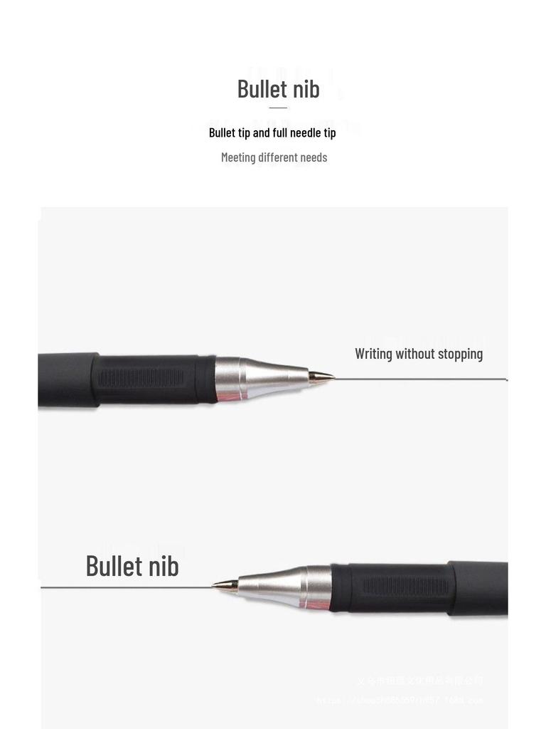 Black 0.5mm Quick-Dry Gel Pen for Exams & Signatures