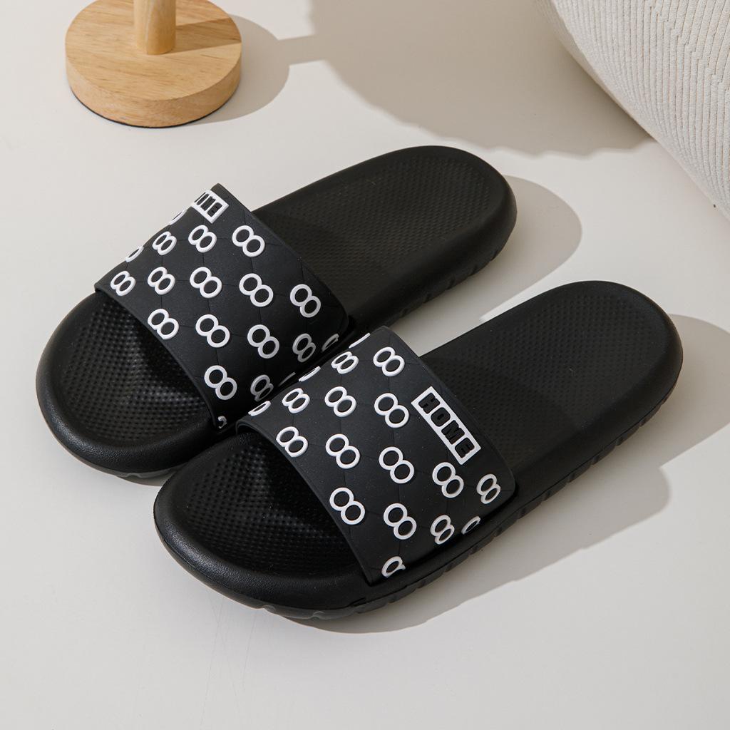 2025 New Fashionable Women's Bow Cool Slippers Can Be Worn Outside Non-slip Lightweight Men's Bathroom Slippers