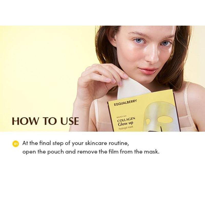 Eqqualberry Collagen Glow Up Hydrogel Mask Set