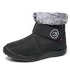 Women Winter Shoes Comfortable Slip on Boots Warm Fur Lined Waterproof Boots Thickened Outdoor Anti Slip Shoes Mid Calf