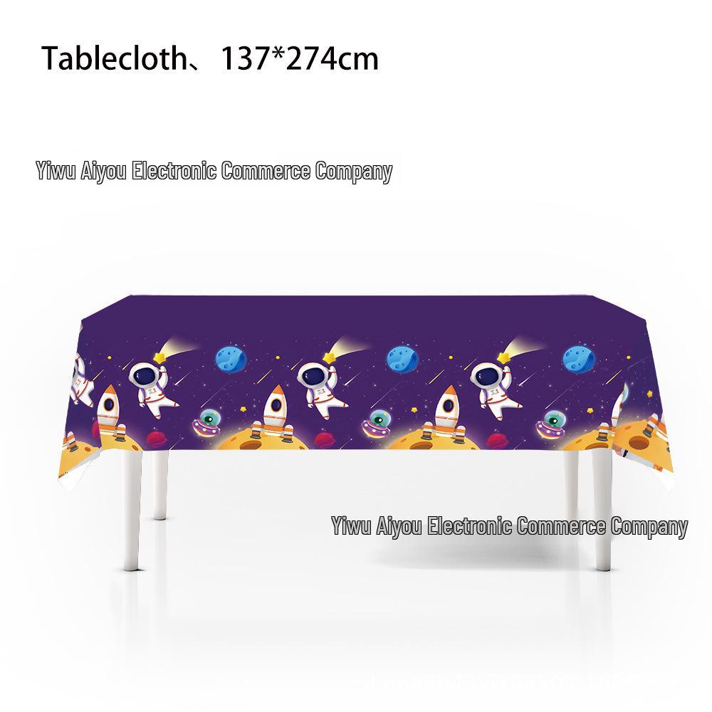 Space Astronaut Party Set: Bunting, Napkins, Plates, Tablecloth, Cutlery & Cards