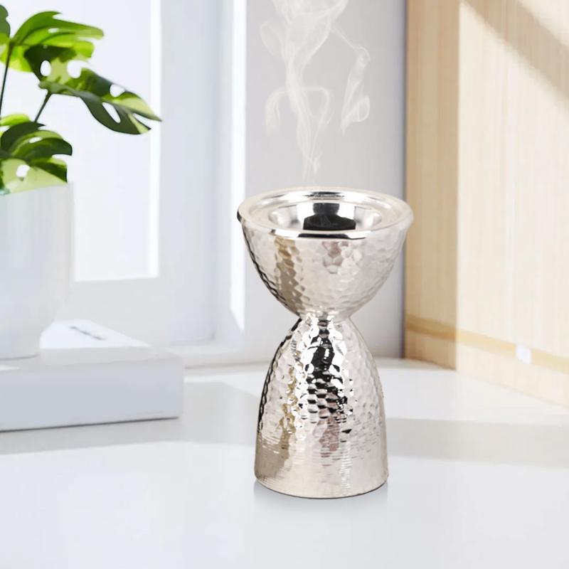 1PC Handicrafts Tabletop Metal Simplicity Iron Tea Rooms Incense Burner Elegant Heat-resistant Ornaments Stability