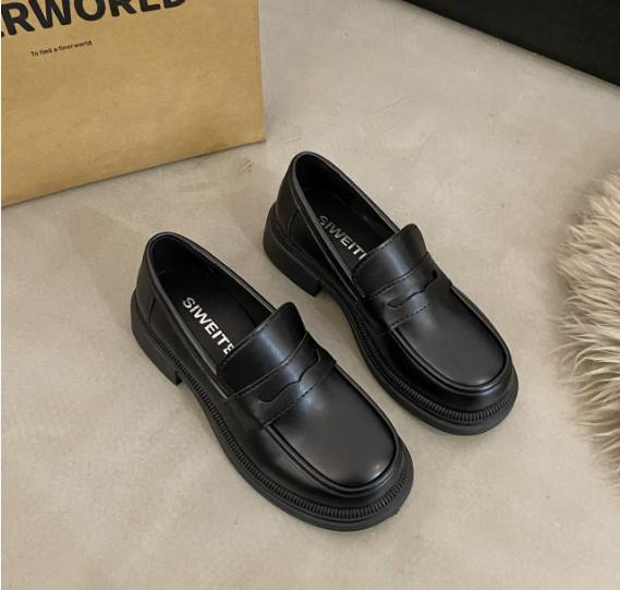 Brown Loafers Women Japanese School Students JK Uniform Shoes Round Toe Women Girls Retro Round Toe Lolita Cosplay Shoes Mujer
