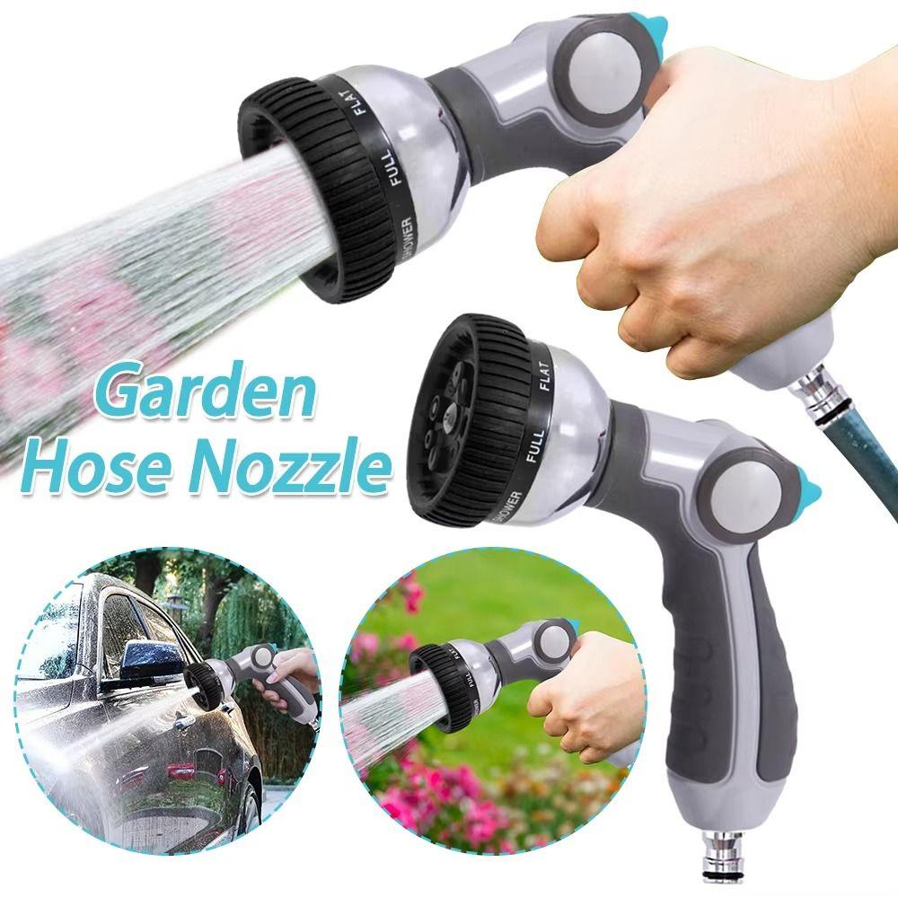 High Pressure Metal Spray Nozzle Watering Plant Water Hose Sprayer Garden Hose Nozzle  Car Washing