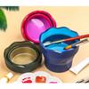 1PC Foldable and Portable Mini Water Bucket Pen Holder for Water Cup  Art Brush Specialized Telescopic Pen Holder