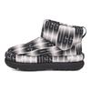 UGG Maxi Wellenlänge Stoff Warme Bequeme Knöchel Schneestiefel Damenstiefel Schwarz Weiß 1132915-BWHT