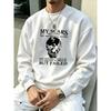 Men'S New Fall Winter Crew Neck Sweatshirt, Casual Daily Printed Pullover Top, Activewear for Everyday Outfits, Comfortable Soft Fabric