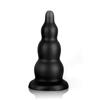 Tower Anal Beads Anal Plug with Suction Cup 4 Beads Silicone Black S TaRiss's 7.5cmx20cm