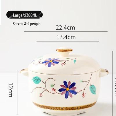 ZISIZ Multi-purpose Ceramic Stew Pot