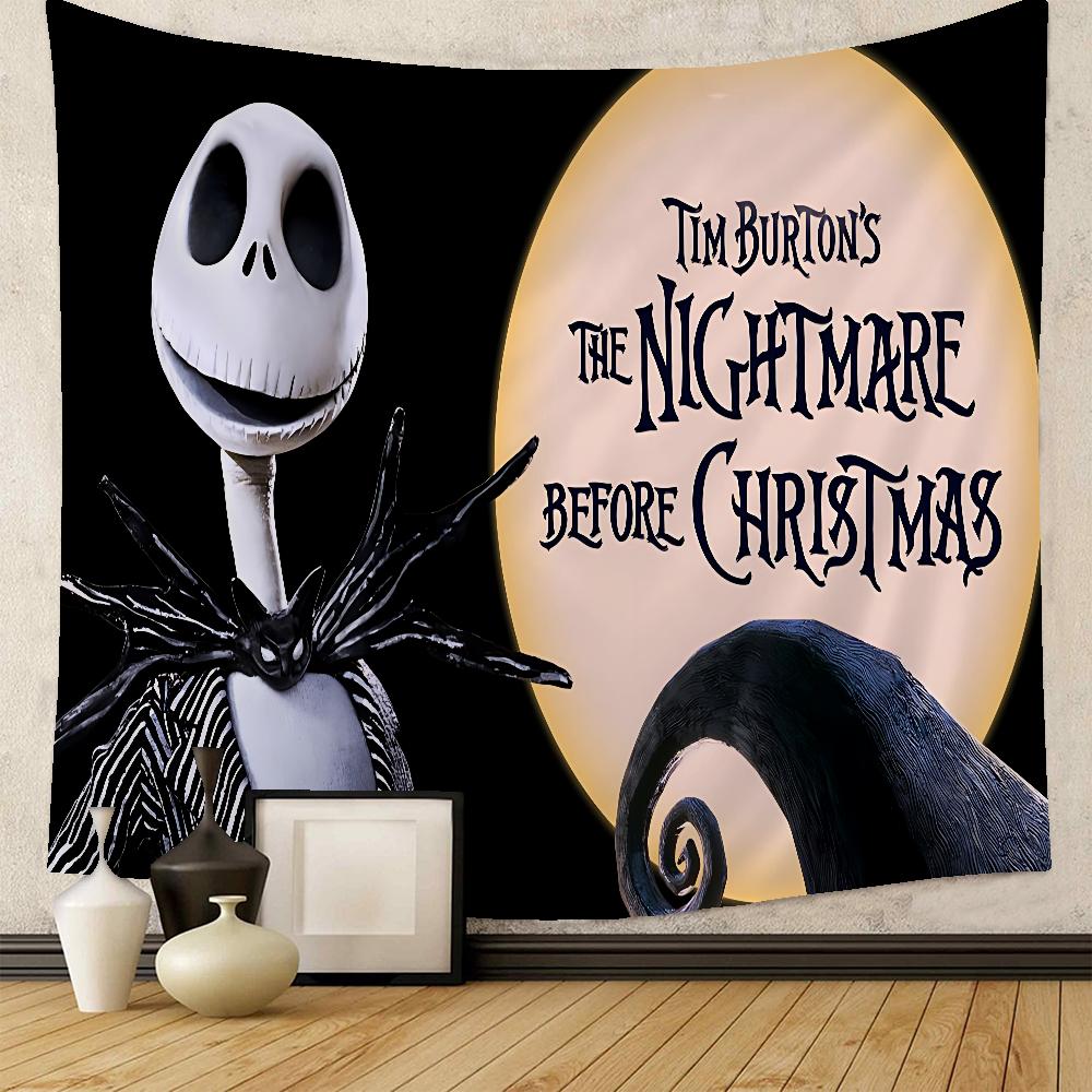 The NNightmare BBefore CChristmas Anime Tapestry Art Science Fiction Room Home Decor Wall Art Decor