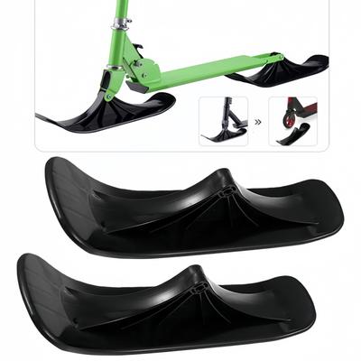 Ski Sleigh Accessories Winter Snow Scooter Ski Sled Children's Dual-use Ski Two-in-one Scooter Two Wheels Riding Tyre Parts