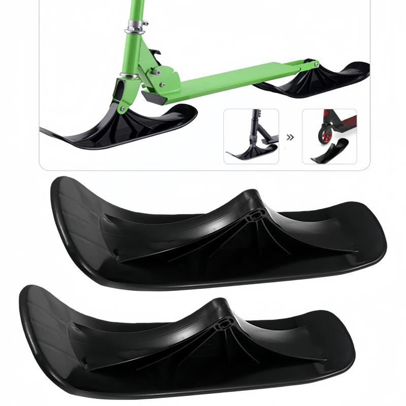 Ski Sleigh Accessories Winter Snow Scooter Ski Sled Children's Dual-use Ski Two-in-one Scooter Two Wheels Riding Tyre Parts