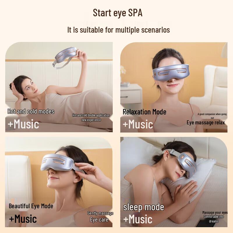 WayourCare Eye Massager with Hot & Cold Compress CN Plug (adapter Included)