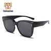 Polarized Tr90 Sunglasses For Men Women Uv400 Light Grey Sun Protection Driving Fashion