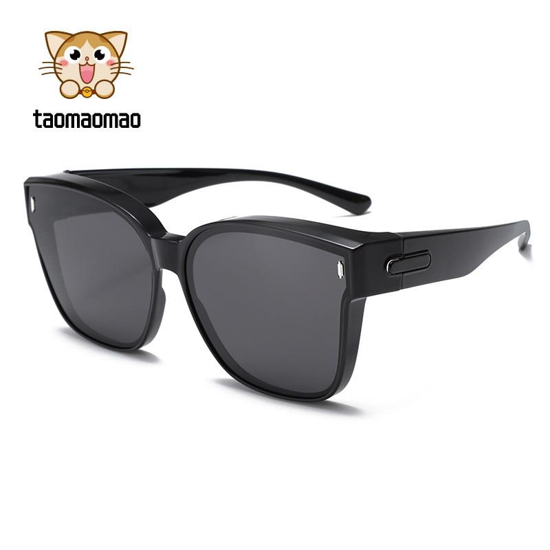 Polarized Tr90 Sunglasses For Men Women Uv400 Light Grey Sun Protection Driving Fashion