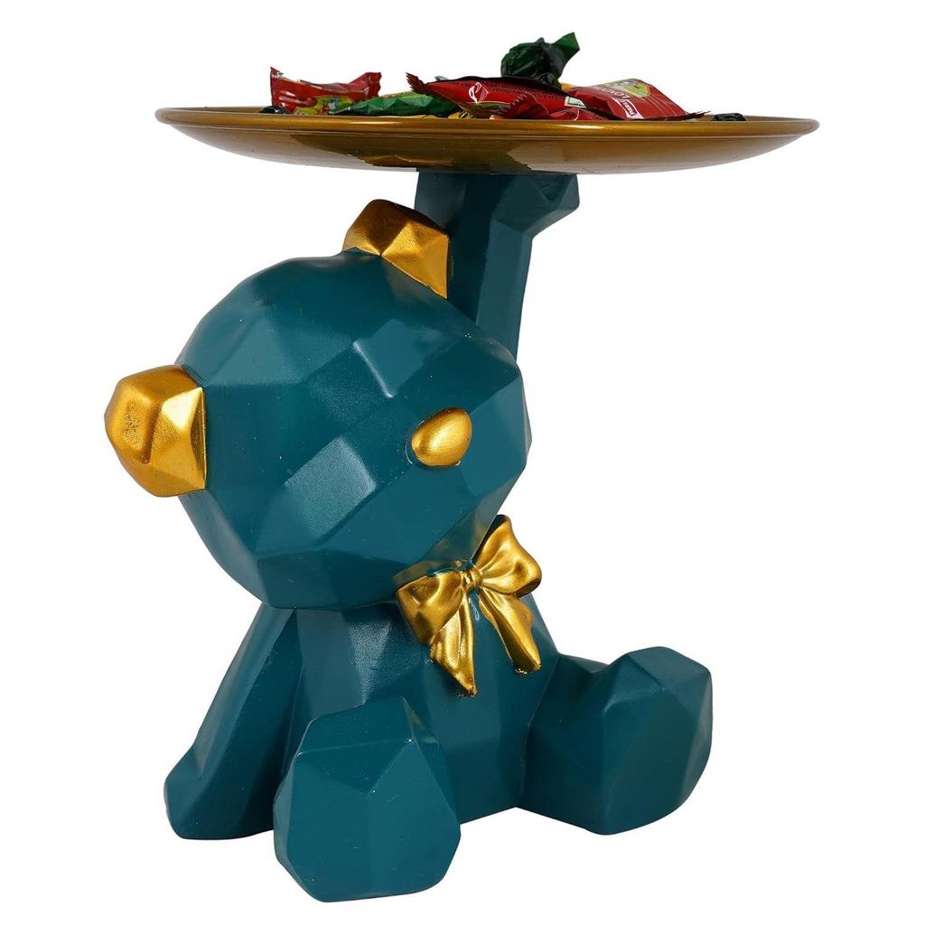 Cool Dog Showpiece Platter Dog Showpiece for Home Decor Showpiece | Kitchen Decorative Item (Multicolor)