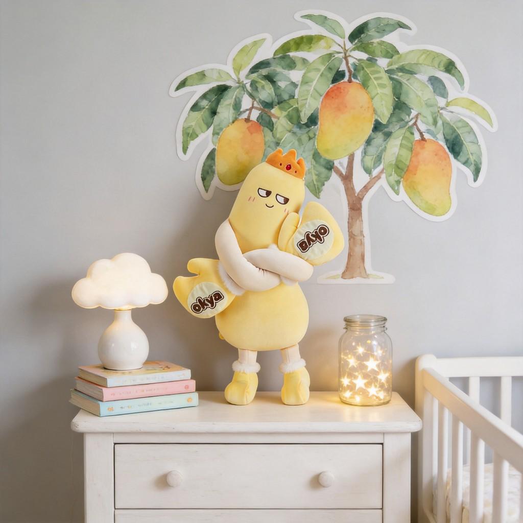 Plush Mango King Toy With Sleep Aid Function For Kids And Adults