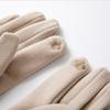German Velvet Winter Gloves To Keep Warm Women's Winter Thickened and Fresh Cycling Hairy Mouth Cold-proof Outdoor Windproof Touch Screen Gloves