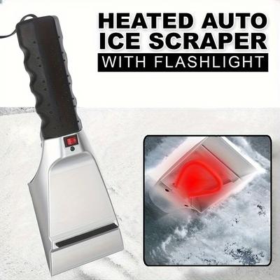 12V Winter Electric Heater Car Ice Scraper Windshield Glass Snow Shovel Removal Defrost Cleaning Tool Heat Snow Scraper