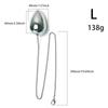 Metallperlen-Analplug-Kette mit Leine für Erwachsene