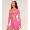 Gymshark Adapt Animal X Whitney Long Sleeve Crop Top Electric Pink    Sorbet Yellow b5c9X Kdh4