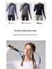 Lulu Women's Seamless Slim Fit Long Sleeve Yoga Top - Breathable, Quick-Drying Sportswear for Autumn & Winter Fitness.
