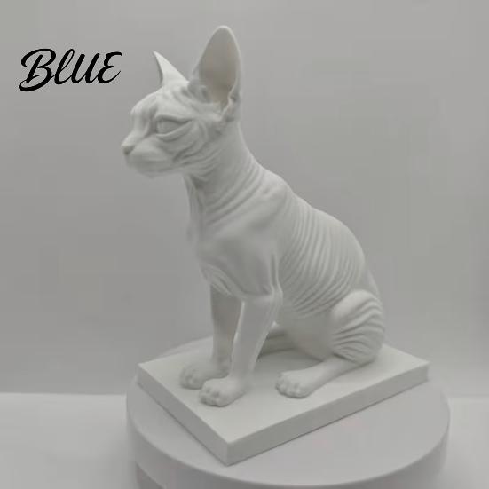 DIY Colorable Cat Collection Model Hairless Model Car Figurine Simulated Realistic Sphynx Science Educational Prop Desktop Ornament for Home