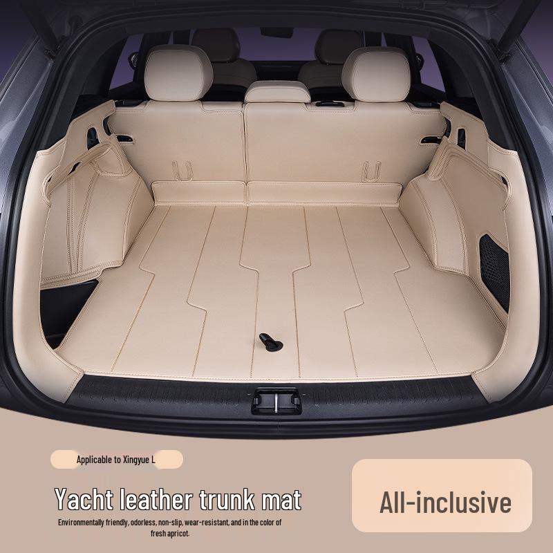 Xingyue L Trunk Mat: Full Coverage for 26 Geely Models, Original Car Color