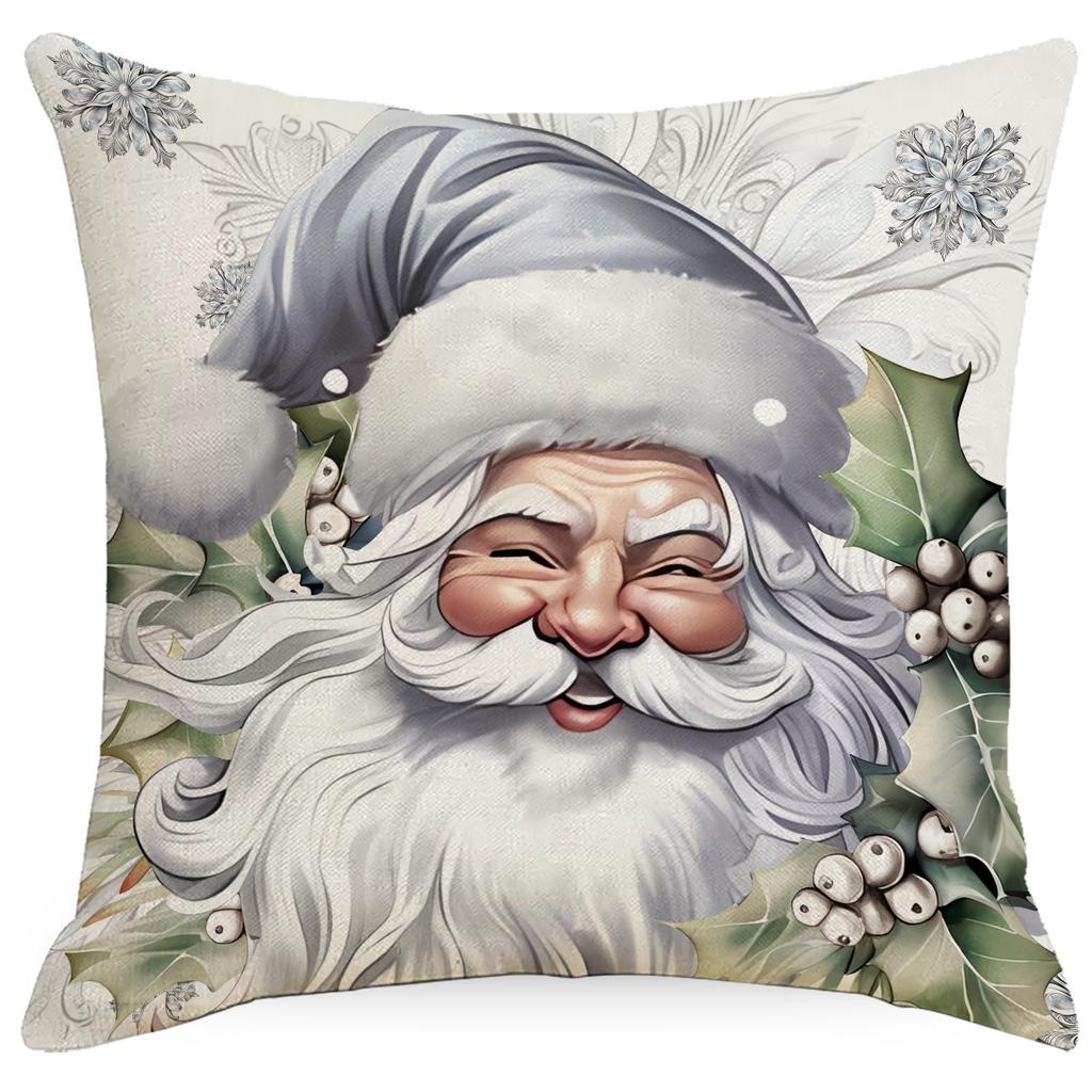 New Christmas Pillowcase Santa Claus Snowman Christmas Tree Home Sofa Cushion Decoration