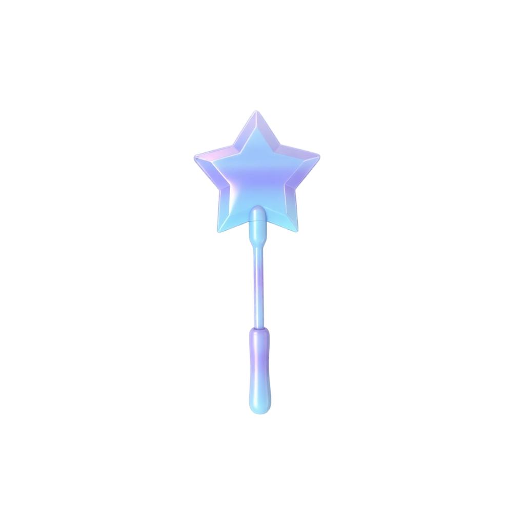 3D Star Shaped Magic Wand Contactless Payment Card Holder Toy with Extendable Handle for Kids and Adults Safe and Convenient Use