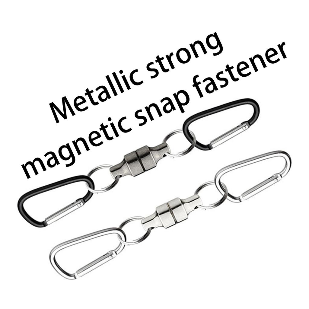 Hanging Holder Lanyard Clip Carabiners Keychain Hook Buckle Magnetic Fishing Clip Fly Fishing Magnetic Net Release Clip