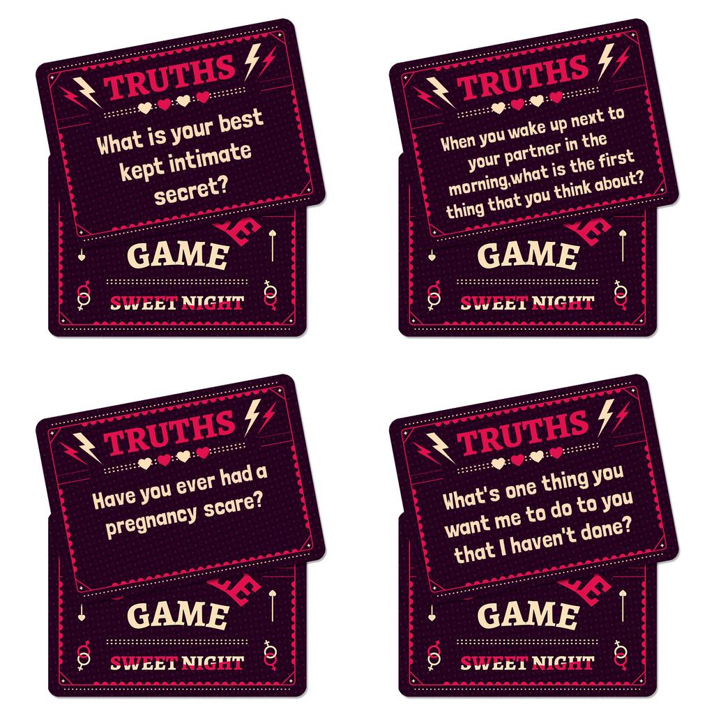 50 Parserie Søt Natt Tema Kort Tvetydige Trekkspillkort