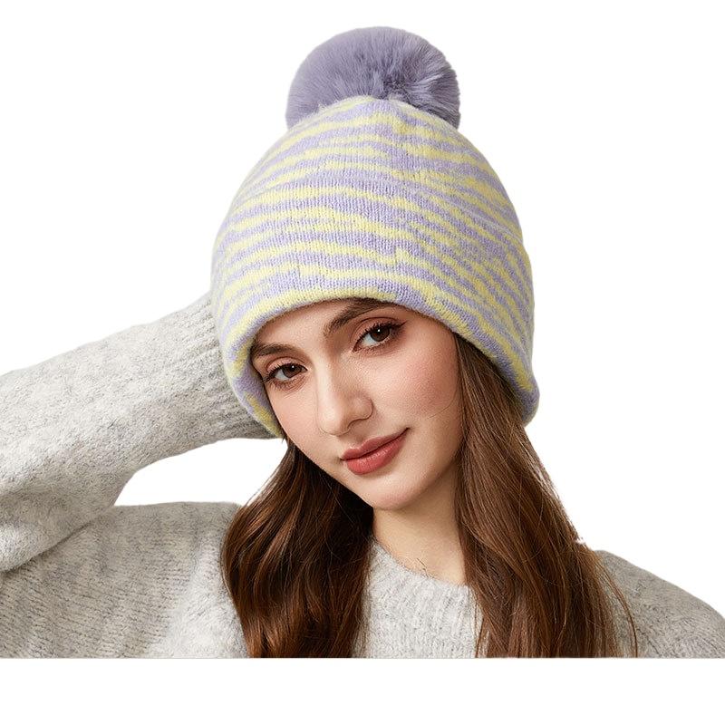 DIMANAF Women Winter Autumn Hat Thick Hat New 2025 Fashion Lady Knitted Thick Hat